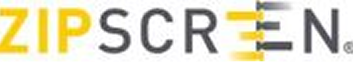 ZIPSCREEN logo with “ZIP” in yellow and “SCREEN” in black, featuring horizontal yellow and gray lines on the letters “E.”.